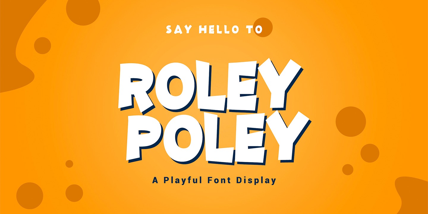 Ejemplo de fuente Roley Poley Regular